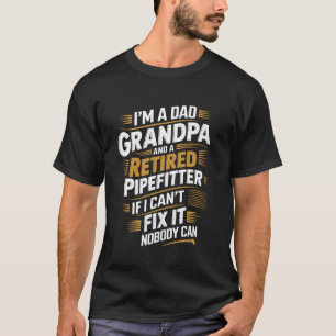Camiseta Ajustador de Tubulações Encanador Aposentadoria Ap