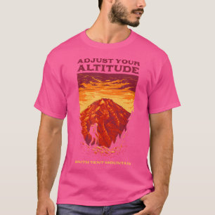 Camiseta Ajuste A Sua Altitude De Montanha Da Montanha Do S