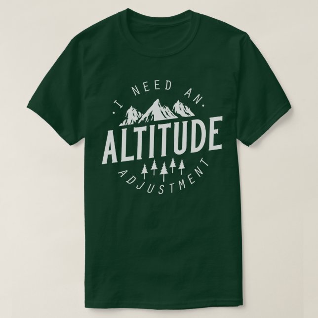 Camiseta Ajuste de altitude 5 (Frente do Design)