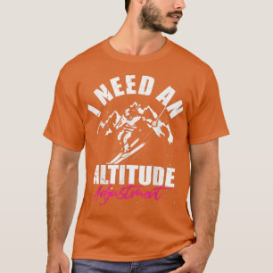 Camiseta Ajuste de altitude Snowboard descida ski sno