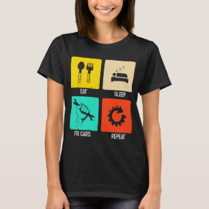 Camiseta Ajuste de ferramentas mecânicas de reparo da tampa