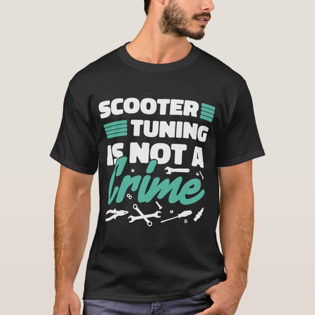 Camiseta Ajuste de patinete não é crime (Frente)