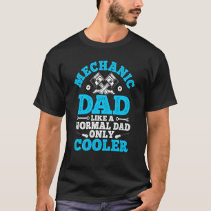 Camiseta Ajuste do Pai de Carros de Reparação Mecânica de F