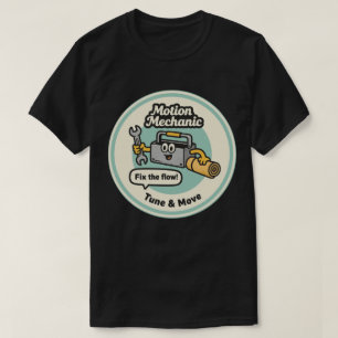 Camiseta Ajuste e Movimento do Mecânico de Movimento