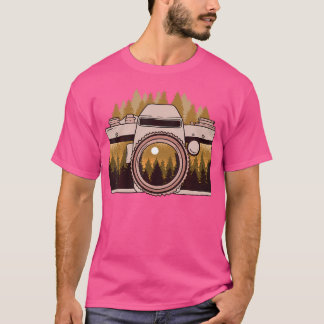 Camiseta Ajuste Seu Foco Fotógrafo Câmera E Fotografia
