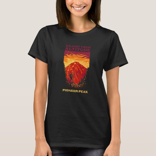 Camiseta Ajuste seu Pioneiro de Altitude Pioneer Caminhando (Frente)