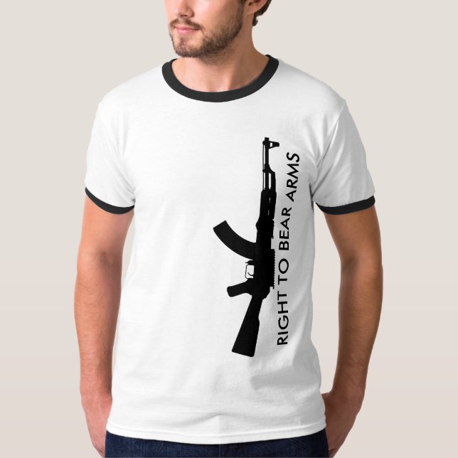 Camiseta ak47 : direito de porte de armas (Frente)