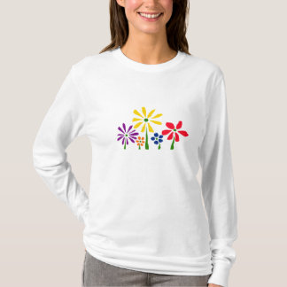 Camiseta AK- t-shirt floral Funky da arte