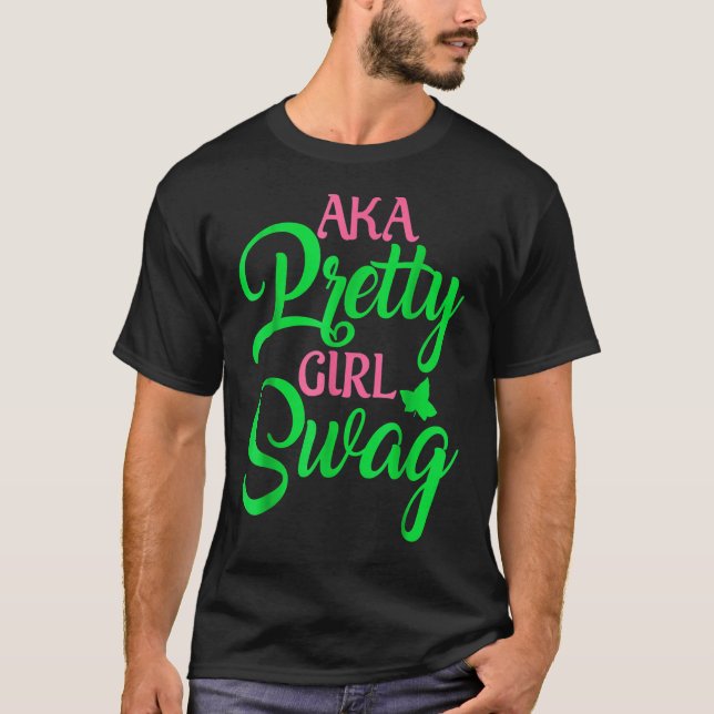 Camiseta AKA Bonito Girl Swag Sorority AKA Paraphernalia So (Frente)