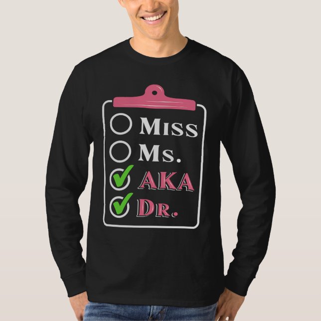 Camiseta AKA Doctor Medical Worker Appreciation Graduation  (Frente)