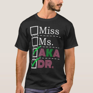 Camiseta AKA Graduação de Apreciação de Trabalhador Médico 