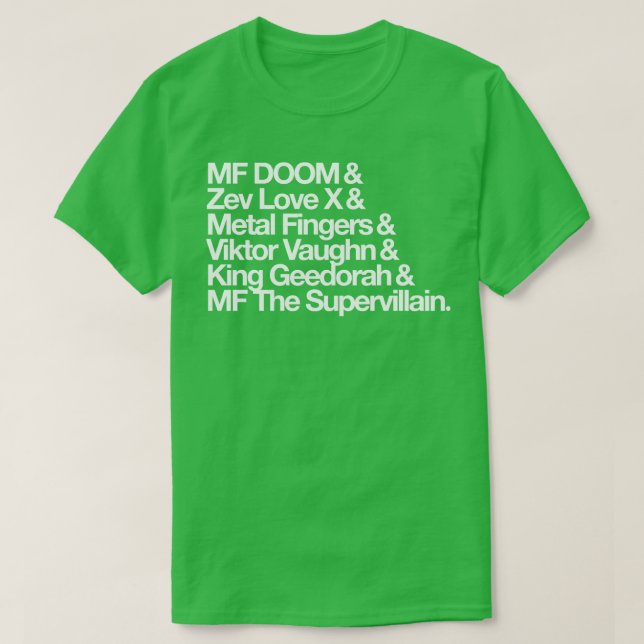 CAMISETA AKA MF DOOM (Frente do Design)