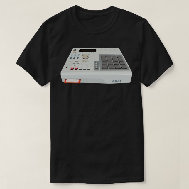 Camiseta Akai MPC 2000 - Hip Hop - Shirt Clássica do Amostr (Frente do Design)