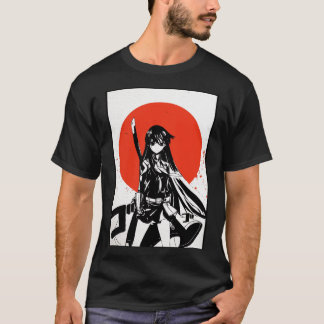 Camiseta Akame Ga Matar T Shirt Akame Manga Desenhar Red Su