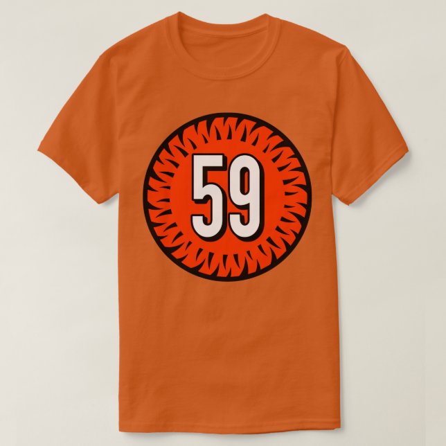Camiseta Akeem DavisGaither Número 59 Jersey Cincinnati Ben (Frente do Design)