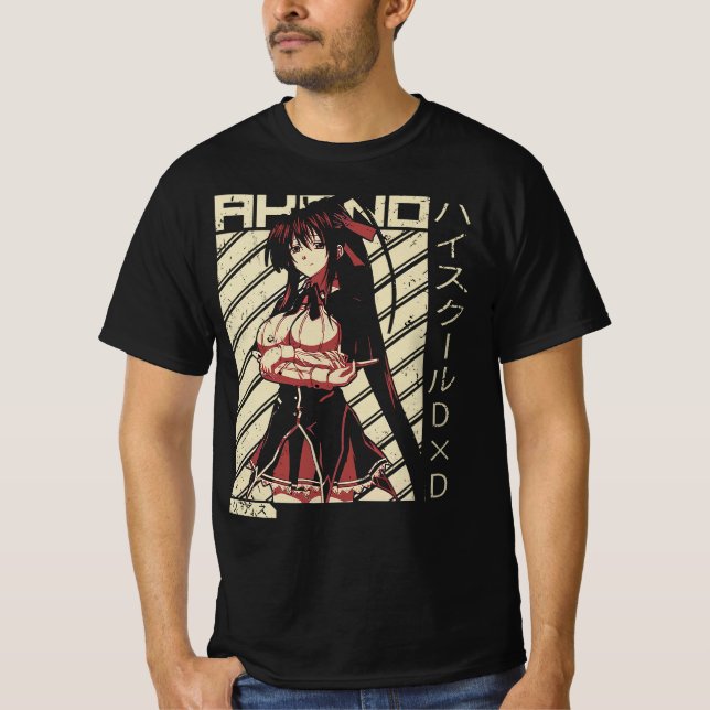 Camiseta  Akeno Himejima - Segundo grau DxD Wifu Anime Shir (Frente)