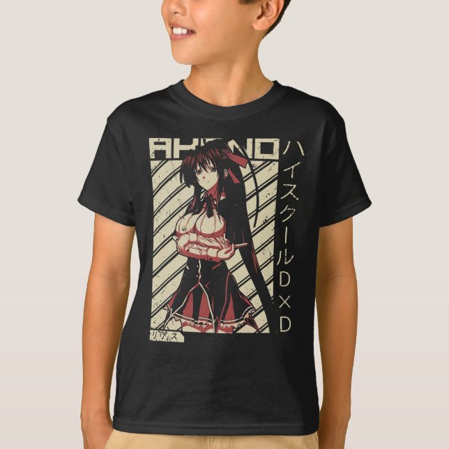 Camiseta  Akeno Himejima - Segundo grau DxD Wifu Anime Shir (Frente)