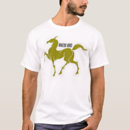 Camiseta Akhal teke cavalo equestre de arte dourada
