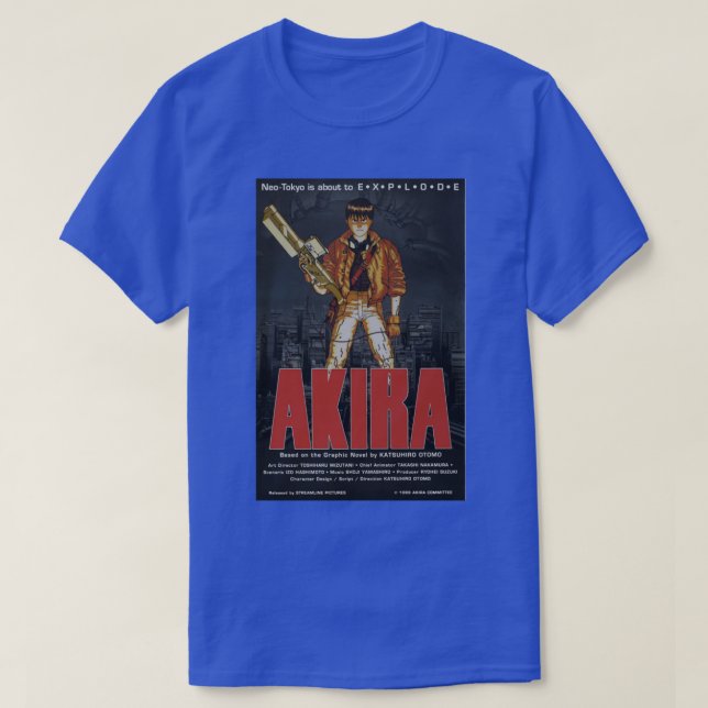 Camiseta Akira 1988 Katsuhiro Otomo filme (Frente do Design)