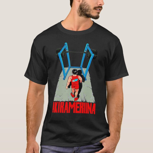 Camiseta Akirameruna Gym Arranjo de peso (Frente)