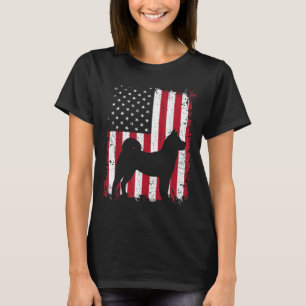 Camiseta Akita 4 de julho Patriotic American Flag Gift