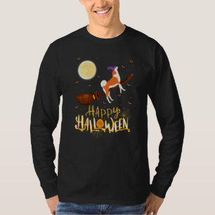 Camiseta Akita Andar Bruxa Espingarda Akita Cão Dia das Bru