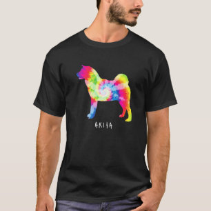 Camiseta Akita Cute Puppy Pet Dog Proprietário de Hippy Tie