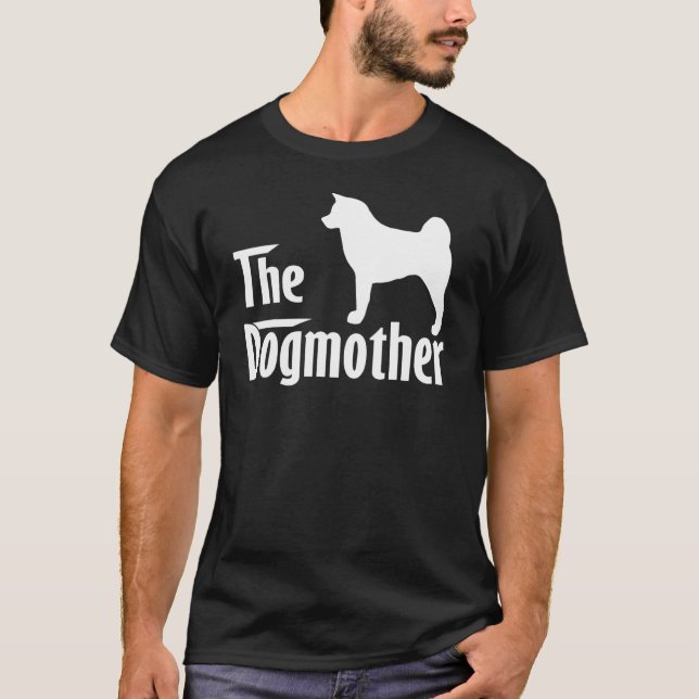 Camiseta Akita Dog Dia de as mães (Frente)