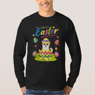 Camiseta Akita Dog Funny Easter Egg Akita Felz pascoa