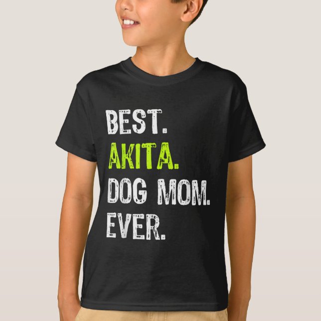 Camiseta Akita Dog Mom Mothers Day Dog Lovers Men Women  (Frente)