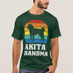 Camiseta Akita Dog Vovó Pet Amante de os animais Mãe e Fa