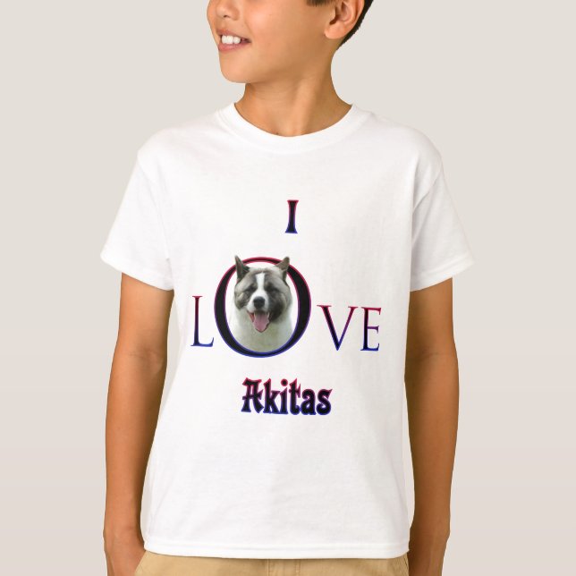 Camiseta Akita I Love (Frente)