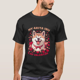 Camiseta Akita Inu Affecta o Amor com Lealdade Fu