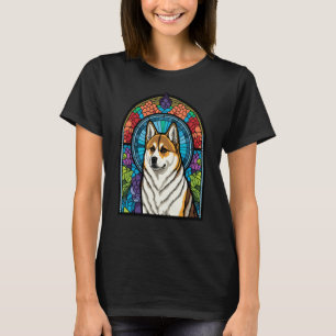 Camiseta Akita Inu Colorful Glass Pop 5