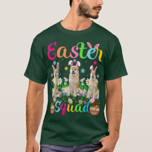 Camiseta Akita Inu Dog Bunny Ear Páscoa Esquadrão Akita Inu