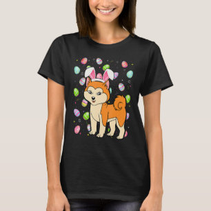 Camiseta Akita Inu Dog Easter Ovo Funny Akita Inu Páscoa S