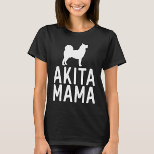 Camiseta Akita Inu Mulheres Mães Akita Pet Mãe