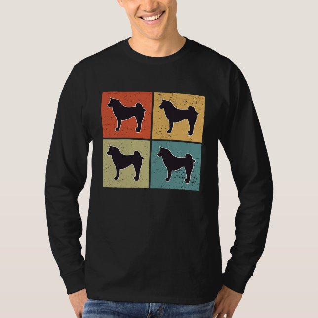 Camiseta Akita Inu Vintage  4 (Frente)
