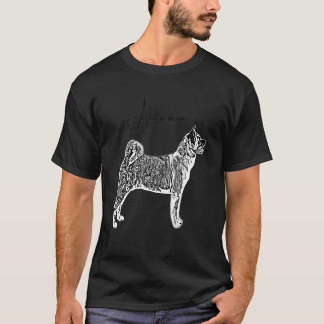 CAMISETA AKITA MOM DOG (Frente)