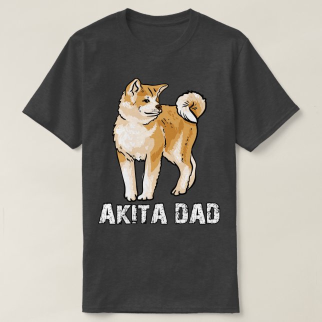 Camiseta Akita Pai (Frente do Design)