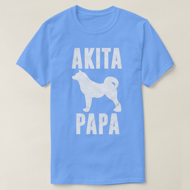 Camiseta Akita Papa For Dog Lover (Frente do Design)