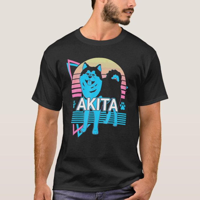 Camiseta Akita Retrô (Frente)