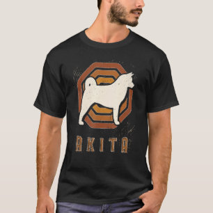 Camiseta Akita Vintage Retro Classic Dog Love