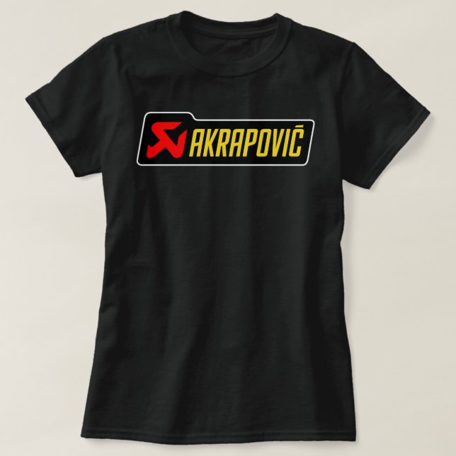 Camiseta Akrapovic personalizado faz réplica design amarelo (Frente do Design)