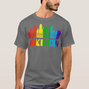 Camiseta Akron Pride Akron LGBT Gift LGBTQ Apoio Tee P