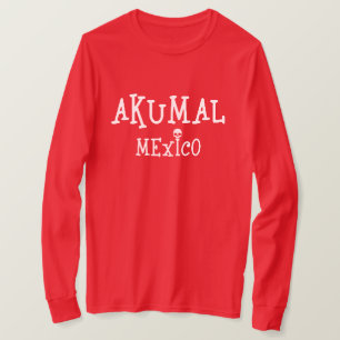 Camiseta Akumal Mexico Design - Básico T-Shirt de Longa Dis