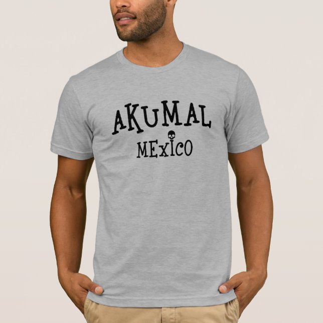 Camiseta Akumal Mexico Design - Bella+Canvas Jersey Short S (Frente)