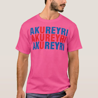 Camiseta Akureyri Borg Islândia
