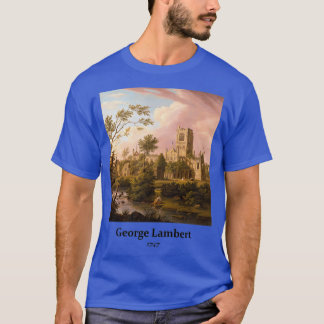 Camiseta al Art Relaxando Paisagem Pintura Kirkstall Abbey