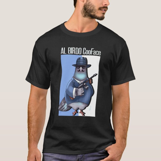 Camiseta Al Birdo Coo Face Pigeon Bird Pigeons Pássaros Pás (Frente)